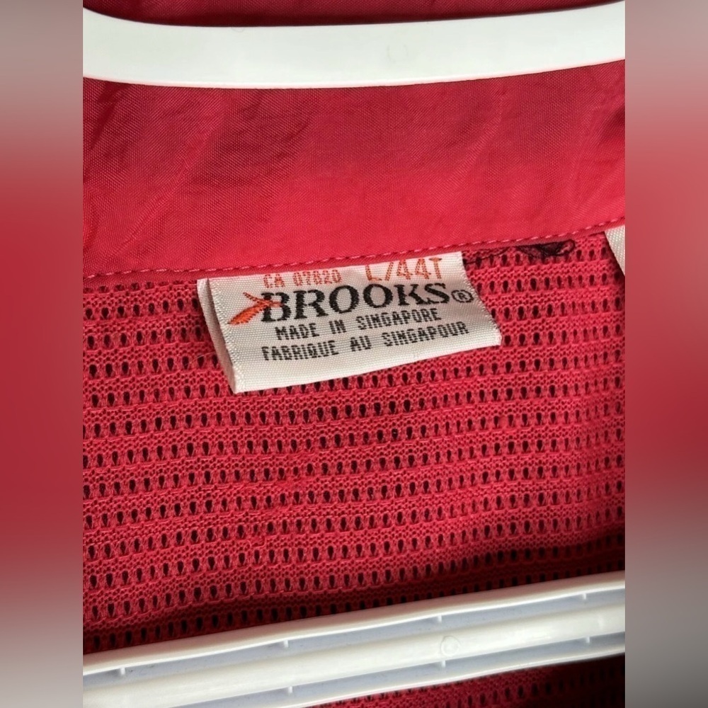 Vintage Brooks Training Zip 80’s 90’s Jacket Retro Windbreaker Adult Size Large - Picture 3 of 5